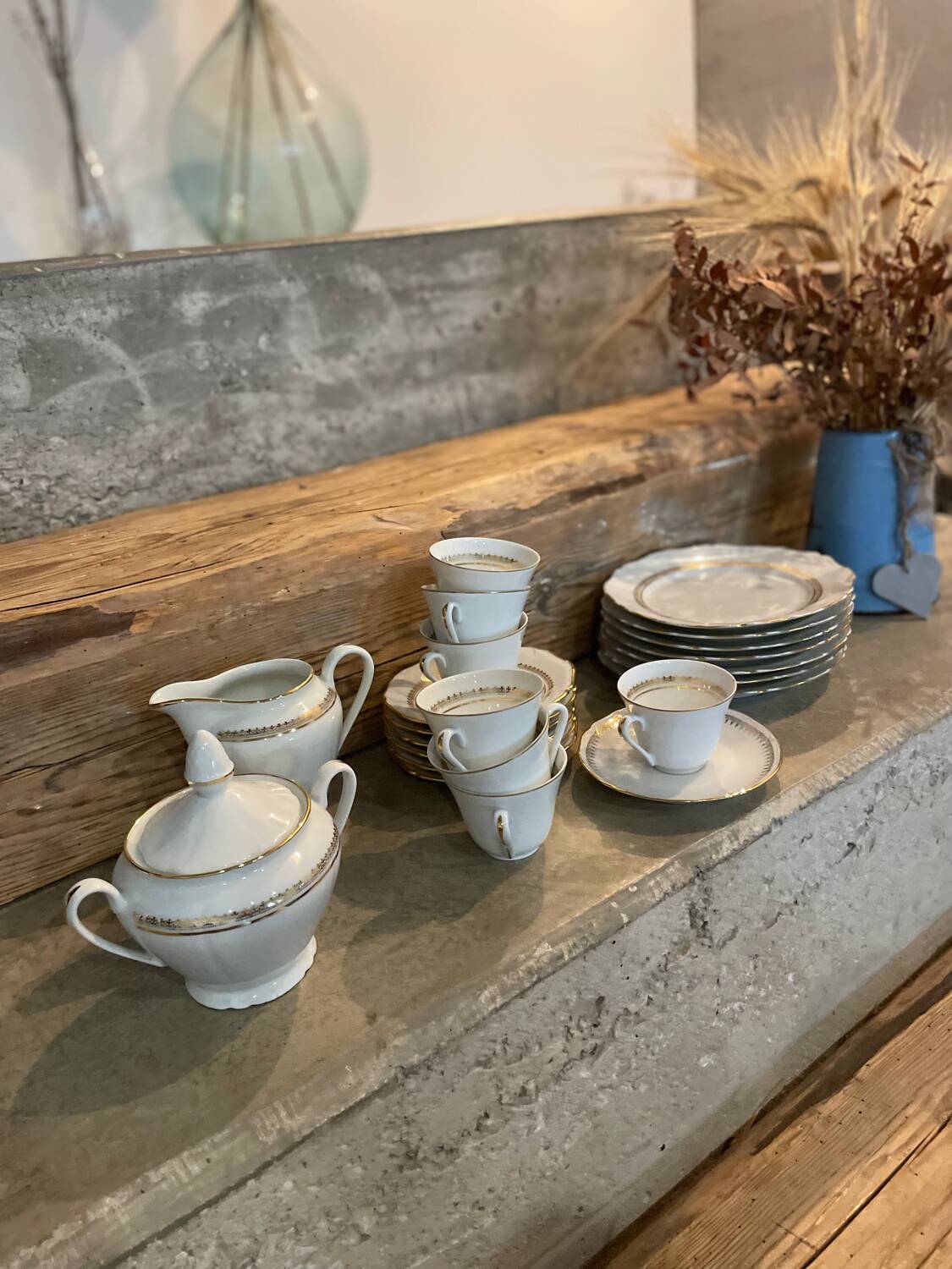 Coffee and dessert service - porcelain in Sologne