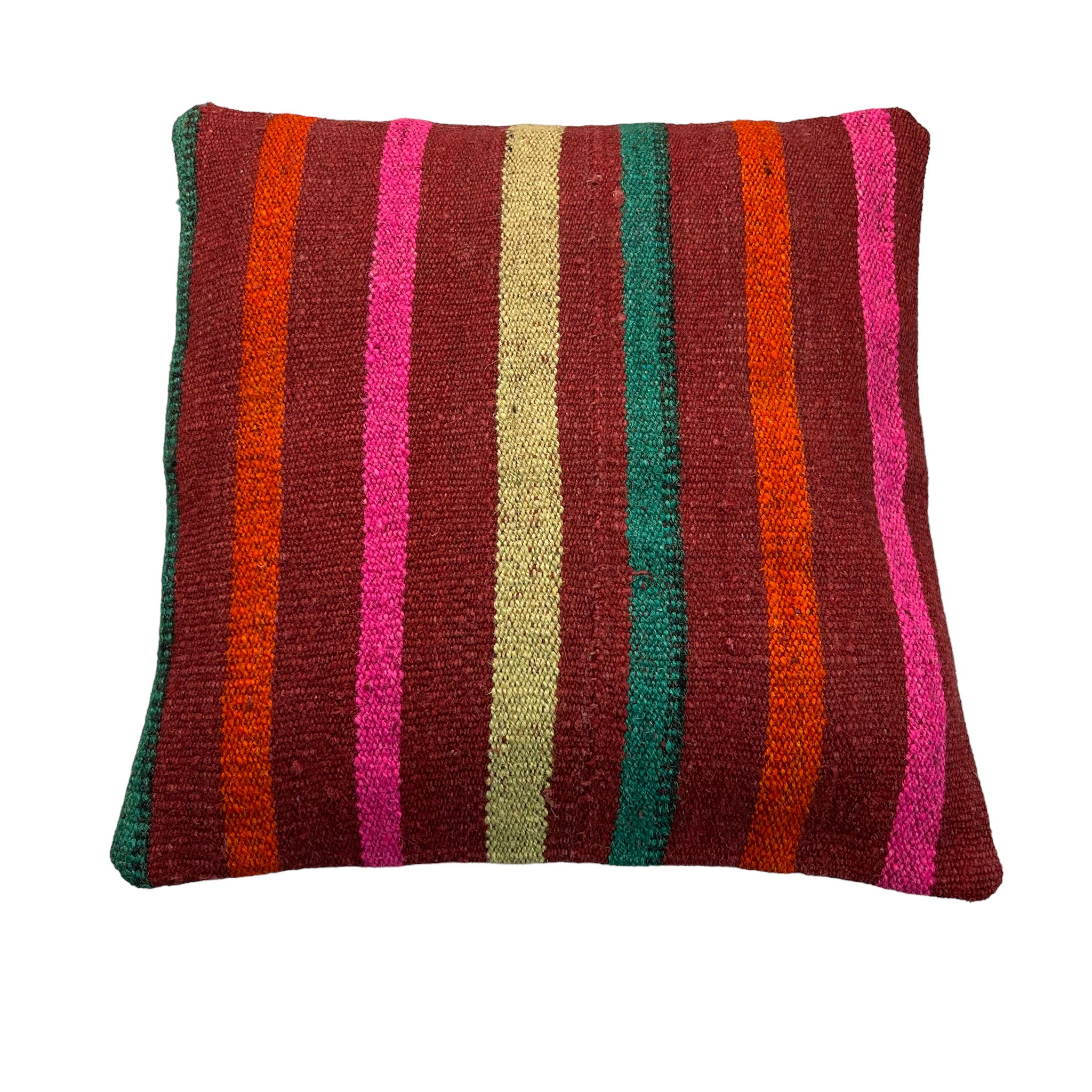 Vintage turkish kilim cushion cover 40x40cm