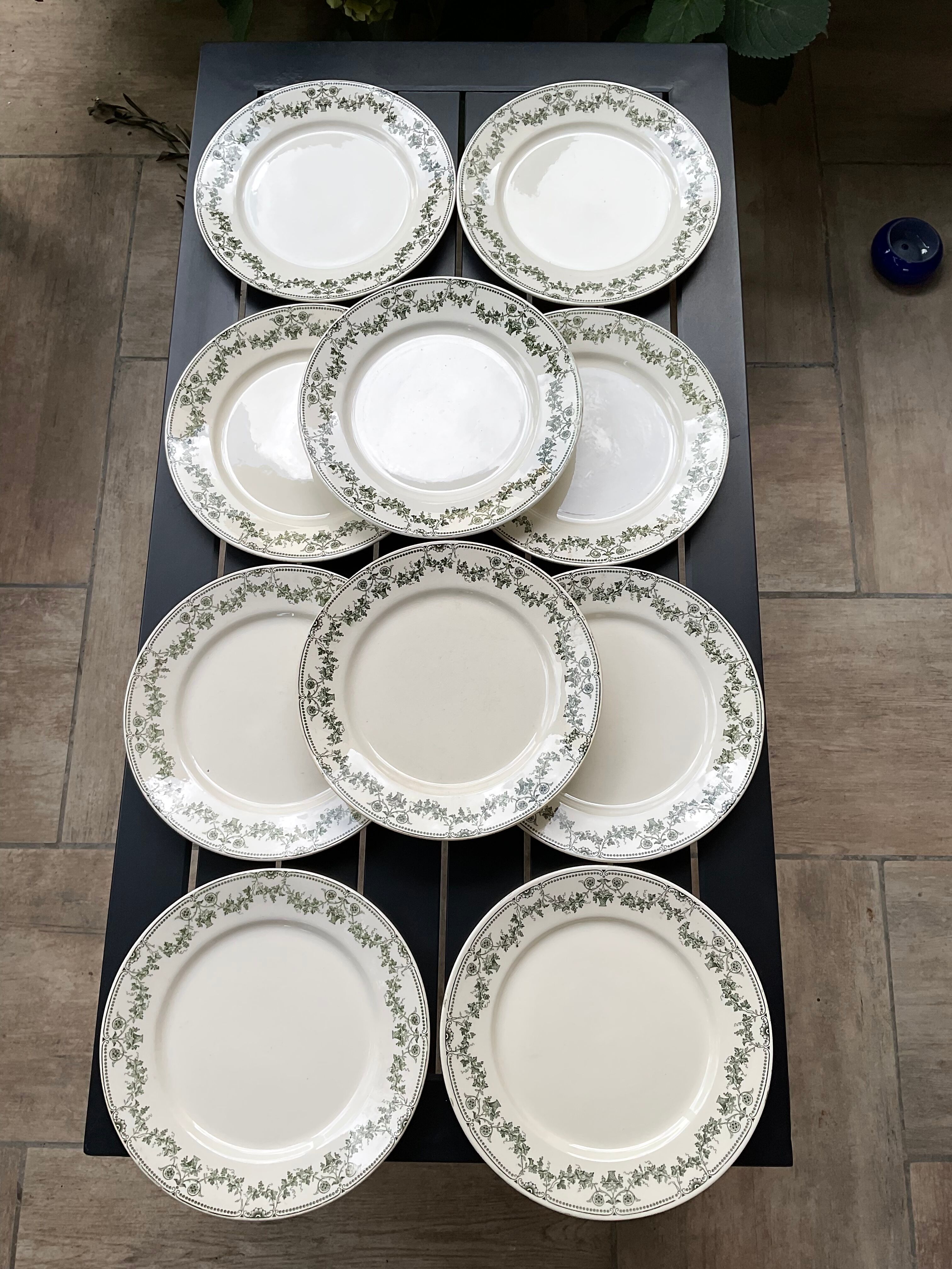 10 flat plates .model champagne .badonvillers