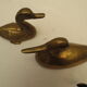 Vintage brass duck duo