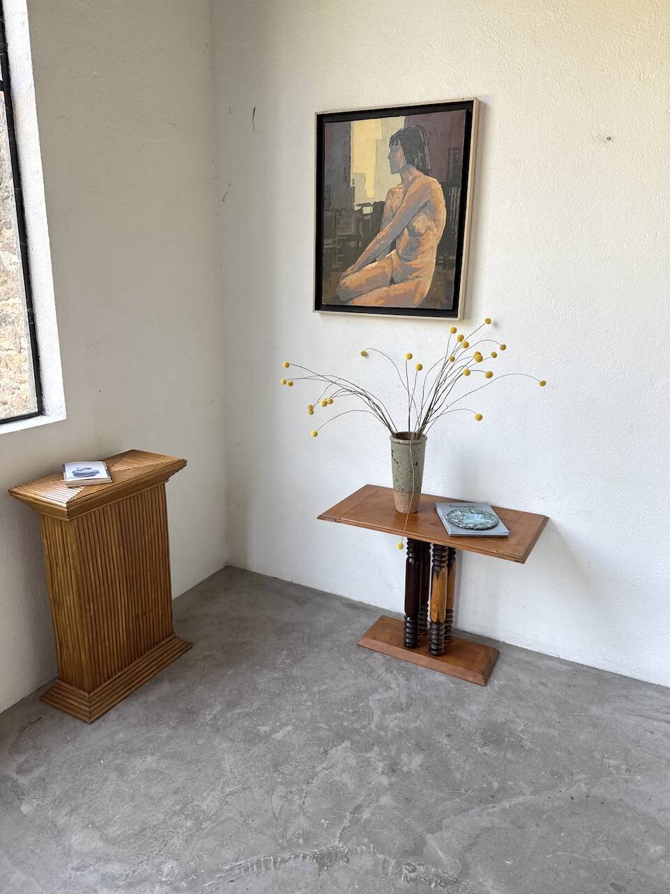 Dudouyt Courtray oak art deco console table