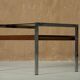 Rosewood and steel coffee table, Denmark, 1970s