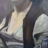 Fred Neumann After Jean Baptiste Camille Corot, The Woman with the Pearl, 1980s, Oil on Canvas