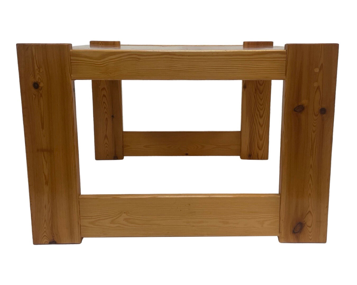 Vintage coffee table pinewood minimalist 1960s