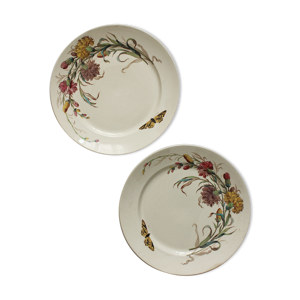 2 assiettes plates en
