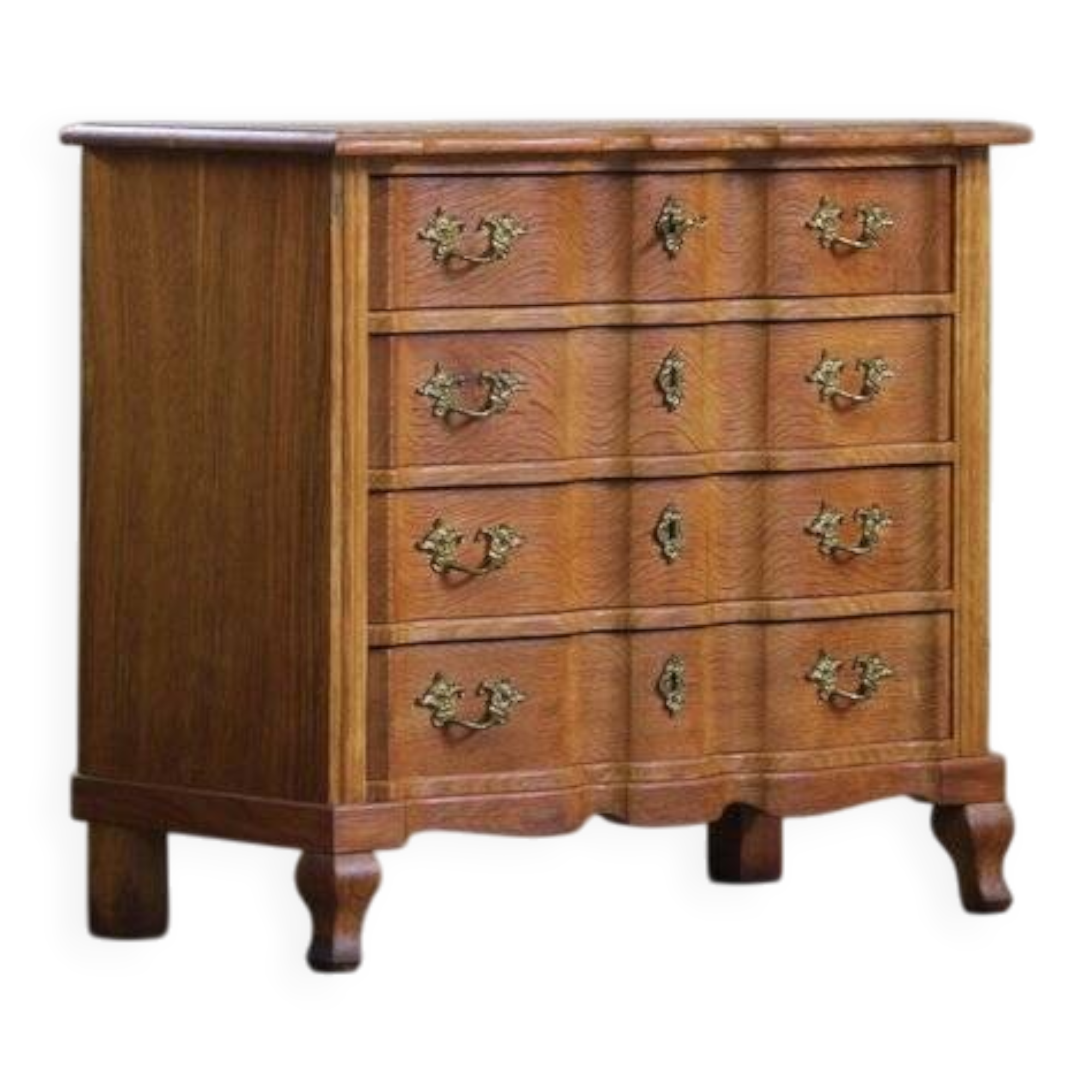 Commode vintage danoise de style brutaliste en chêne clair, dans le style de Henning Kjærnulf, années 1960