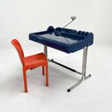 Orix blue desk by vittorio parigi & nani prina for molteni, 1970