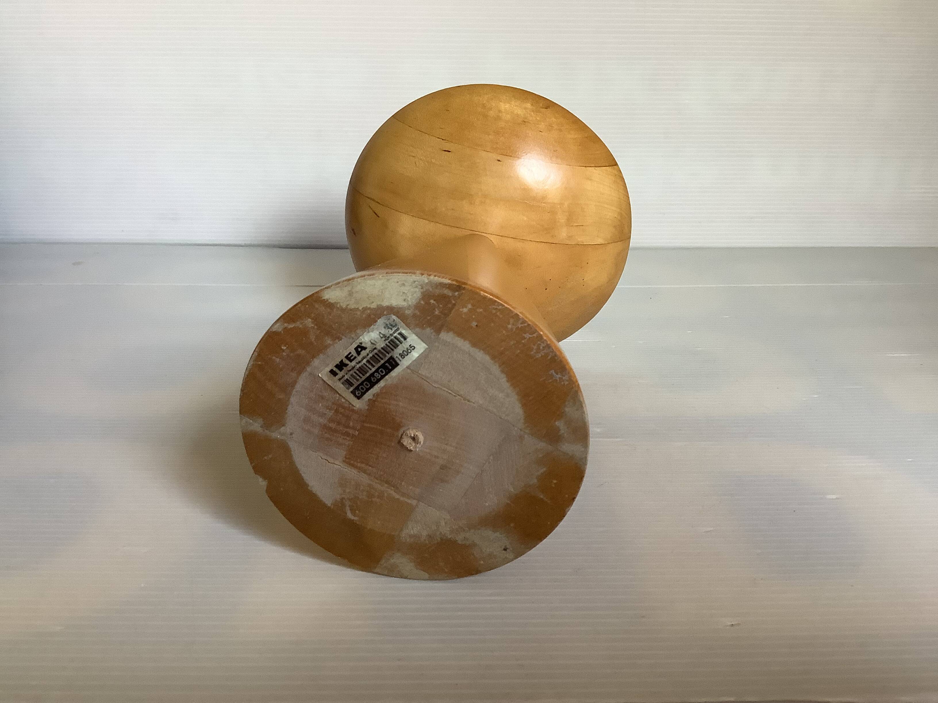 Scandinavian style wooden candle holder