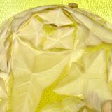 Art deco washbasin ceiling lamp, frosted glass satin