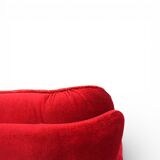 Hollywood Regency red lounge chair in Art Deco style, 1940