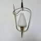 Arlus chandelier/pendant light, opaline glass and brass, 1950s or 60s, vintage