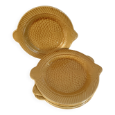 6 Sarreguemines plates