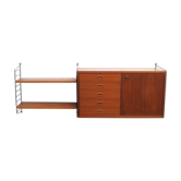 Wall unit with drawers by Nisse Strinning