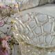 Four bohemian crystal vases