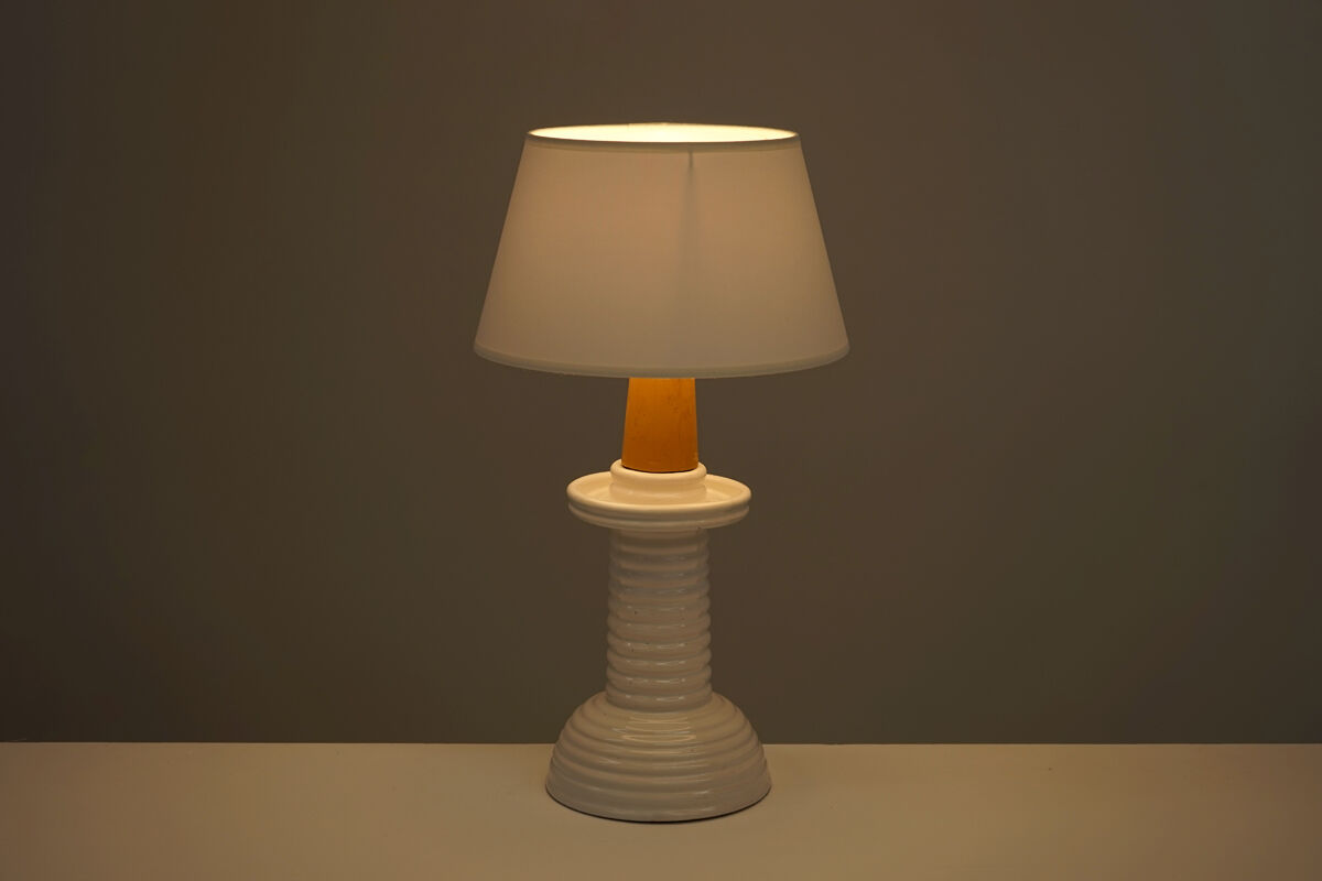 Ceramic lamp from the 50s to 1950s