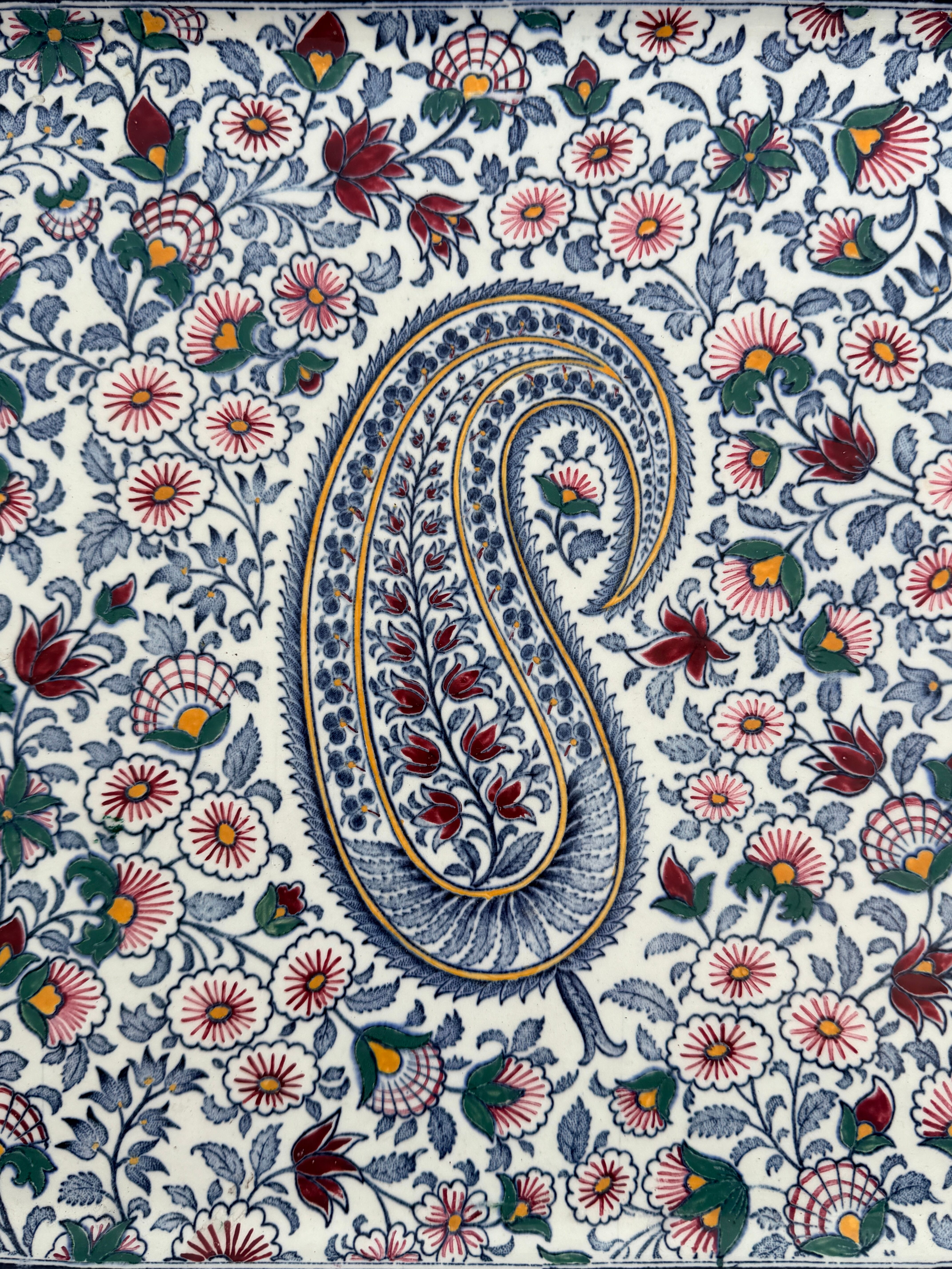 Large serving platter - Gien - Kashmir