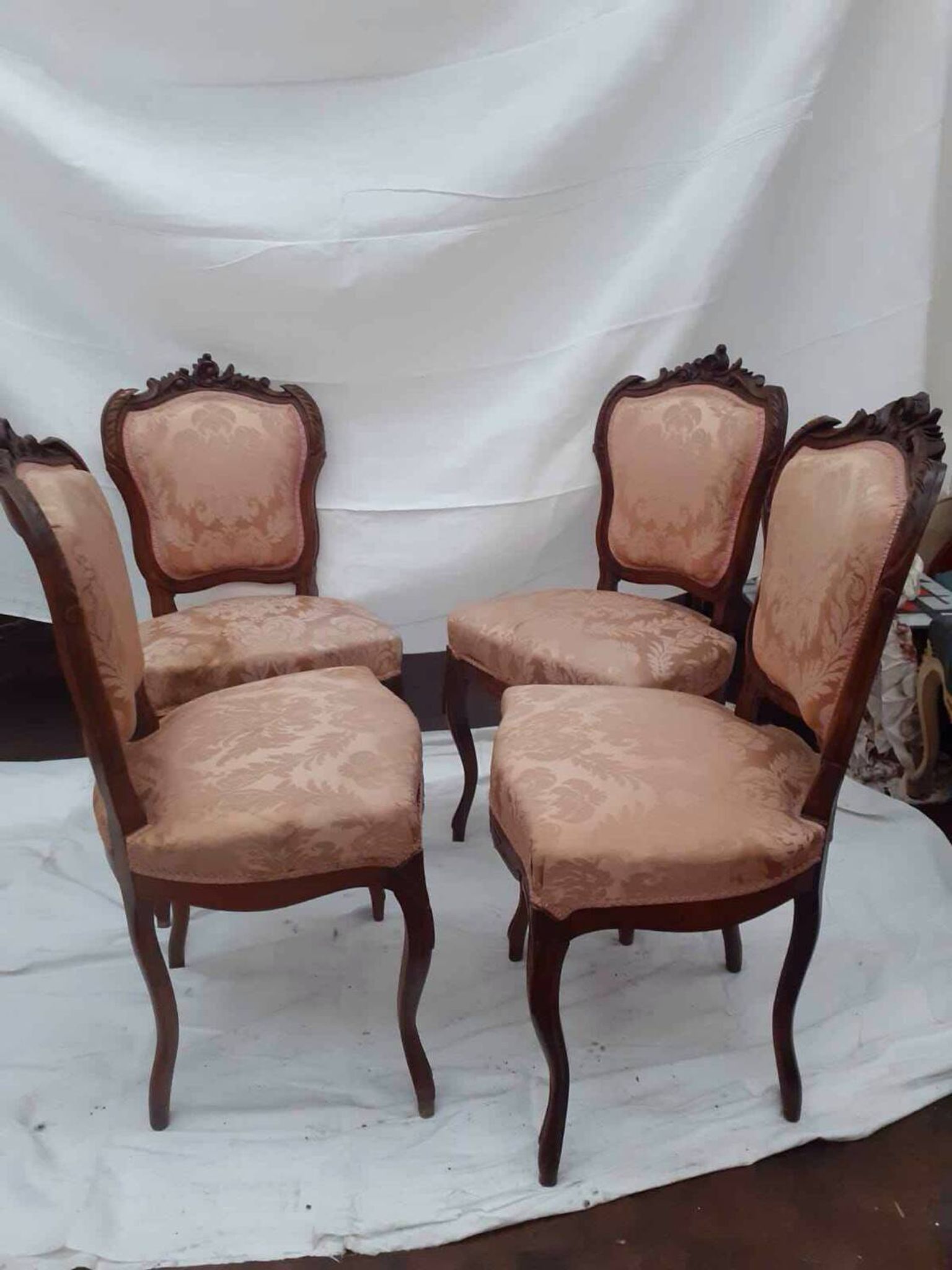 4 Louis XV style chairs