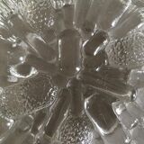 Bubbled pattern globe for transparent glass ceiling lamp