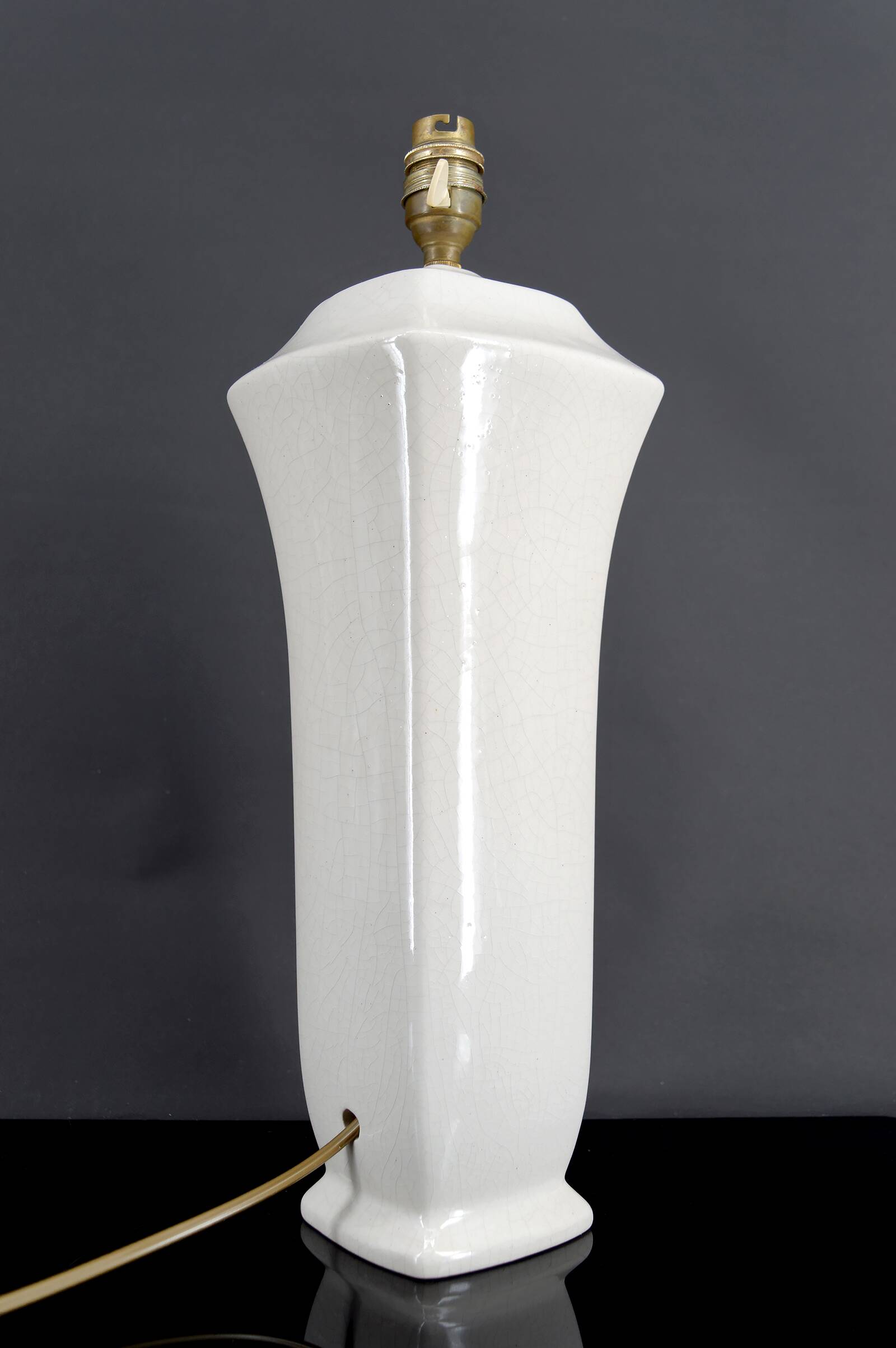 Chinoiserie lamp in glazed ceramic – France, circa 1950