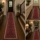 Wool Rugs Stair Runners, Rust Hussain Abad Runner Rug Handmade Oriental Carpet