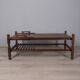 Vintage 1960s coffee table with pull-out tray, Italian design