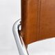 Bauhaus cantilever chair, cognac leather and chrome.
