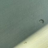 Patinated green baluster table