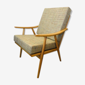 Beige Boomerang Armchair, TON, 1960s