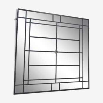 Miroir industriel fenêtre en métal et verre