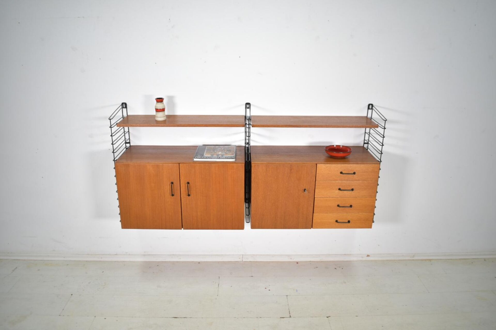 Musterring Tomado Shelving System Teak 1960s  Wall unit Vintage 