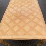 Louis XV extendable dining table from the 20th century, renovated in cherry wood, 250cm.