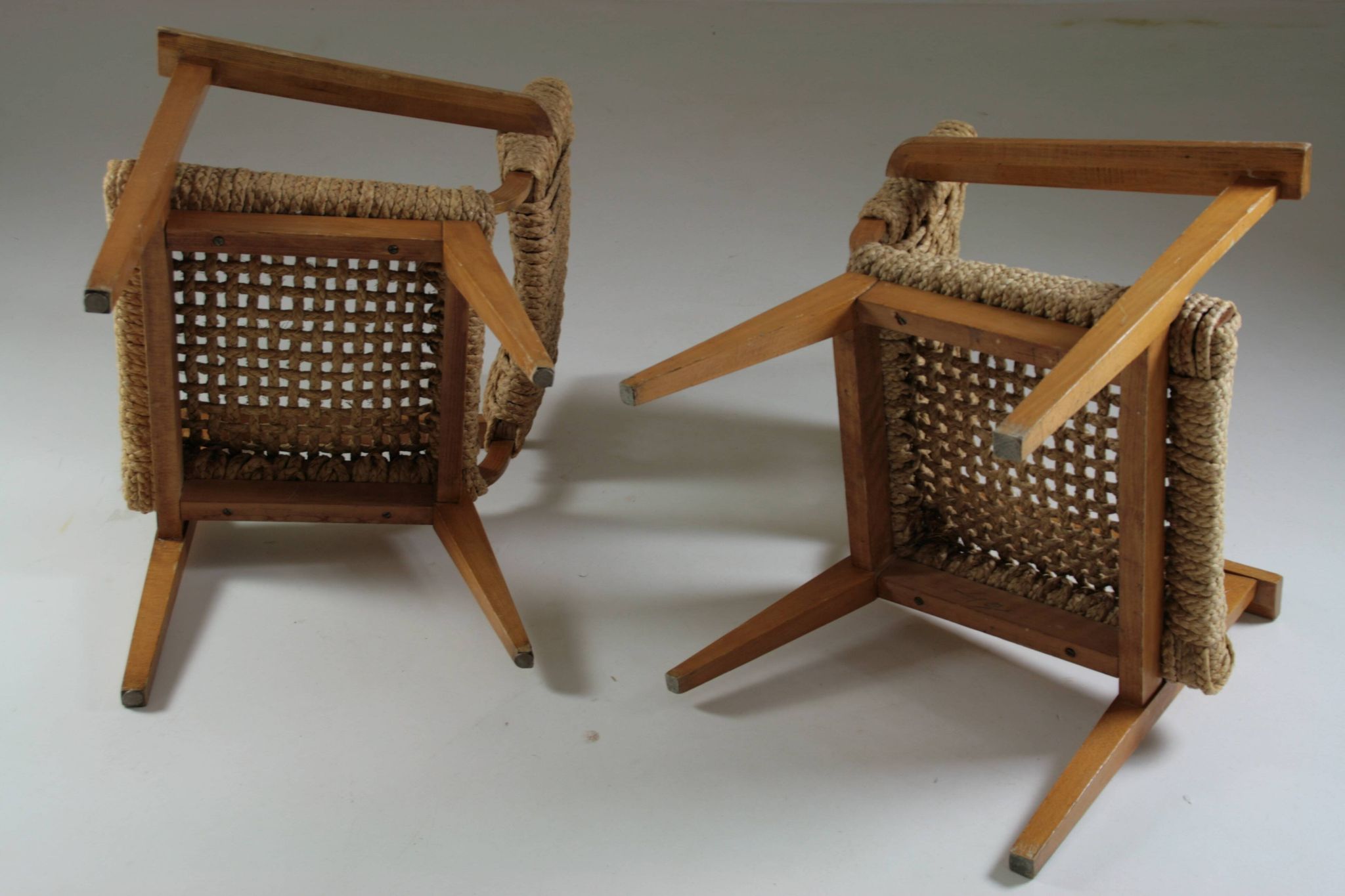 Pair of bridge armchairs Vibo, 1950s France