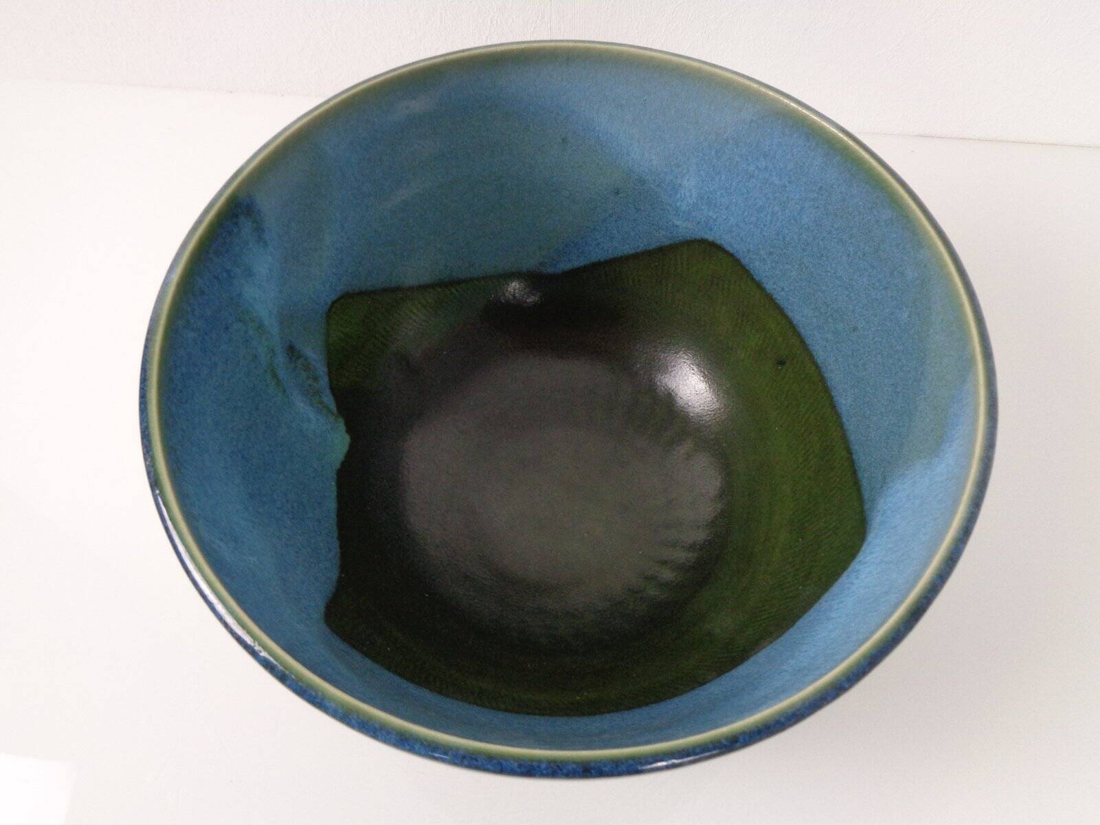 Large Danish studio ceramic bowl, 1960s