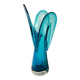 Vase trilobe Art déco en verre de Murano