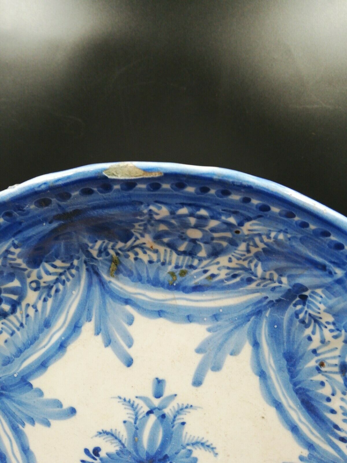 18th-century earthenware dish