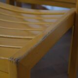 6 stackable wooden chairs