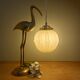 Vintage globe pendant light in pale yellow opaline