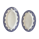 Duo of dishes Terre de Fer Sarreguemines model "Capri" Casino early twentieth century