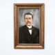 Portrait man pastel 1818 in gold frame