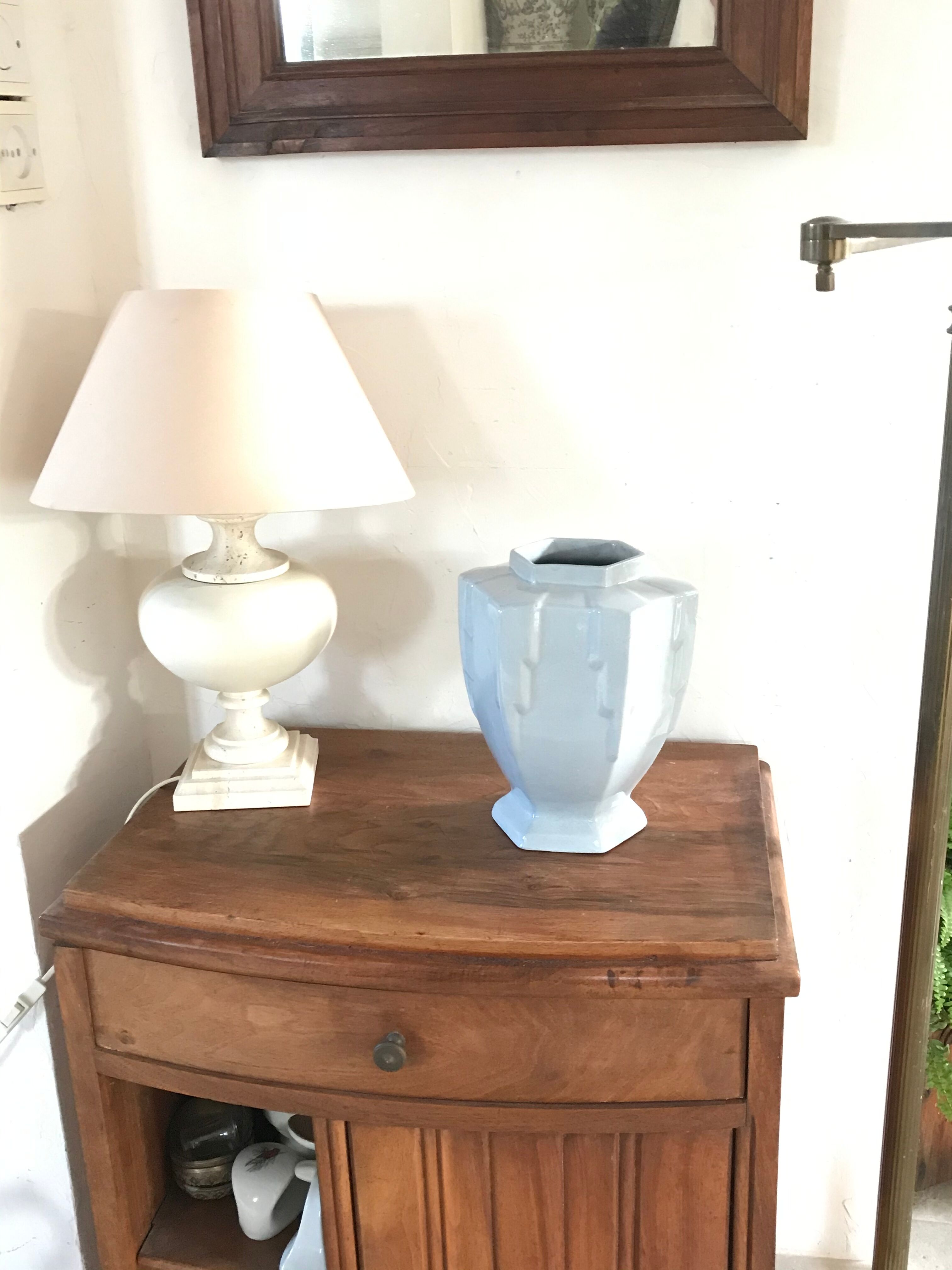 Art Deco cracked ceramic vase