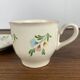 Set of 6 vintage cups + saucers, flower pattern, Germany