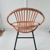 Fauteuil enfant en rotin