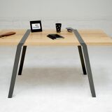Table in solid oak and metal PI01