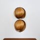 Wooden Double Moon Pendant Lamp