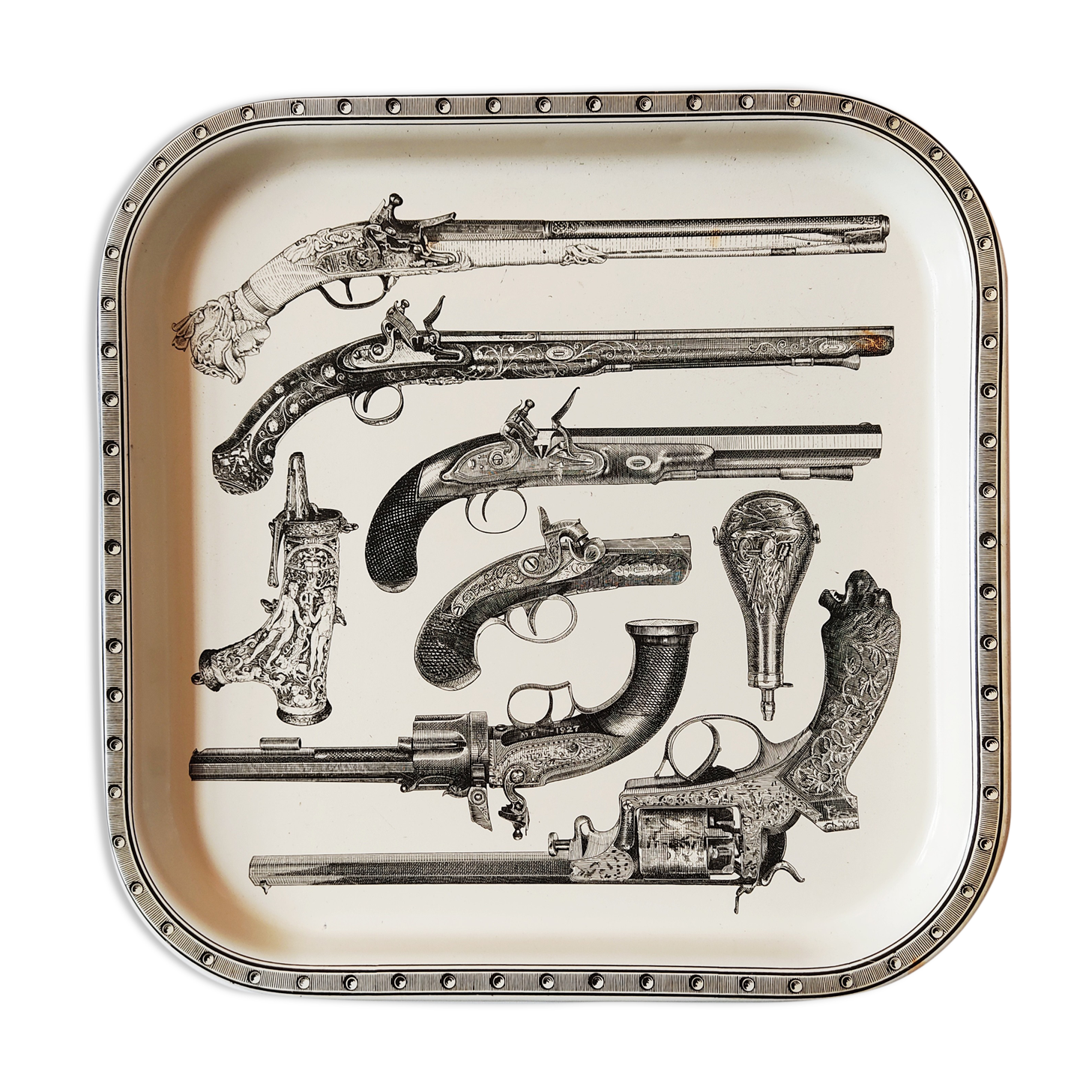 Plateau Guns design Piero Fornasetti 1968