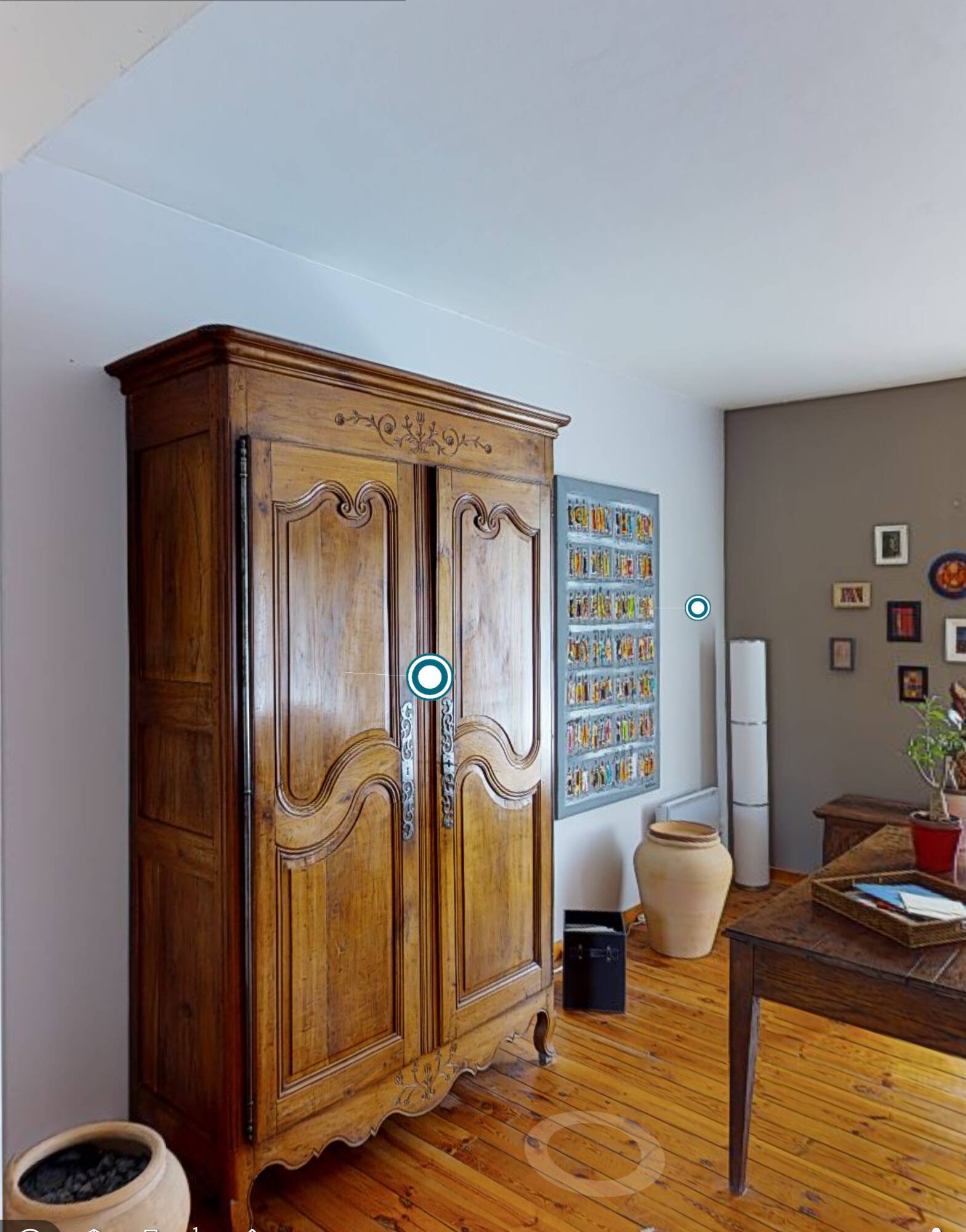 Armoire XIX merisier massif