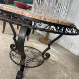 Table basse fer forgé
