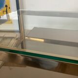 Table Basse « G » par Belgo Chrom plaqué Or 23kt