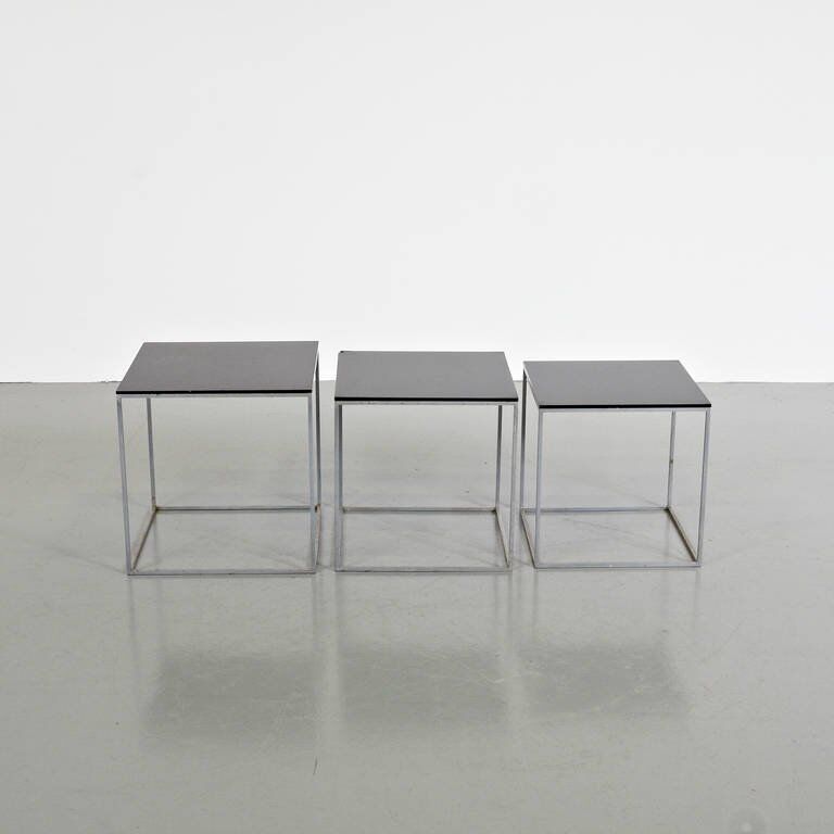 1960s Poul Kjaerholm PK71 Nesting Tables