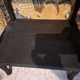Renovated console in black wood